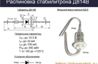 Распиновка Д814В